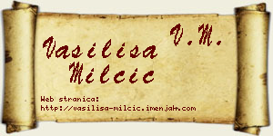 Vasilisa Milčić vizit kartica